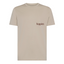 T-Shirt Χαρά — Μπεζ με Καφέ Λογότυπο