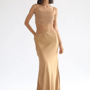 Yara Maxi Skirt - Golden Tan