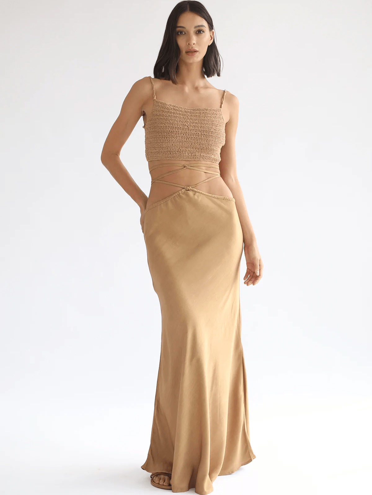 Yara Maxi Skirt - Golden Tan
