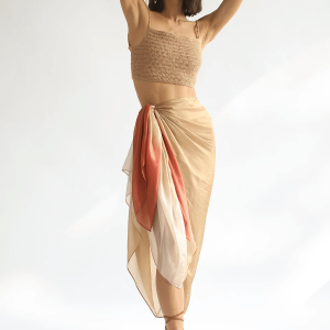 Sita Silk Sarong - Sunset Ombre