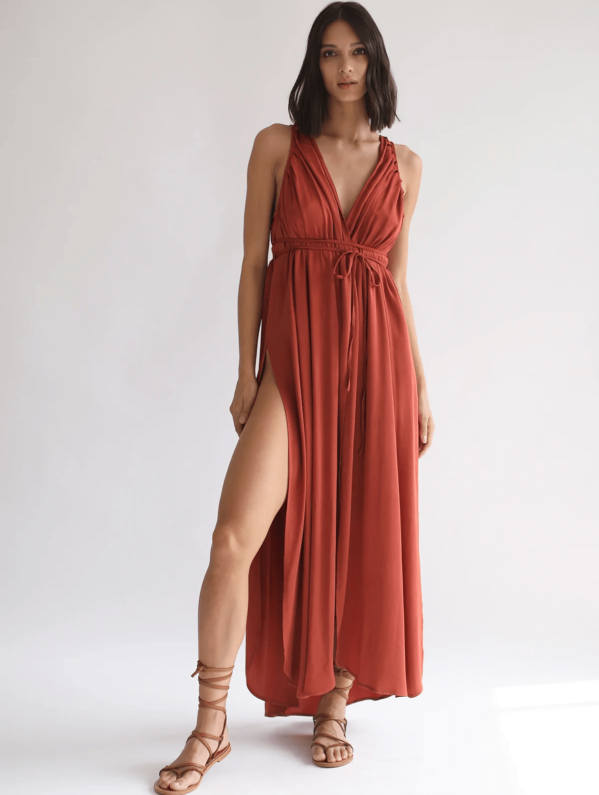 Gabriella Wrap Dress - Chilli