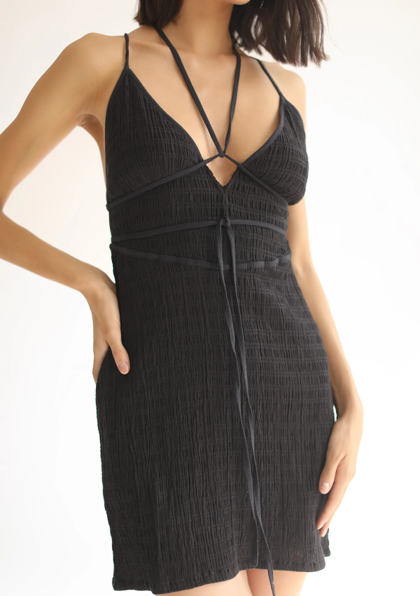 Gaia Mini Dress - Black