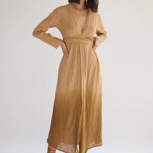 Aria Wrap Dress - Golden Ombre