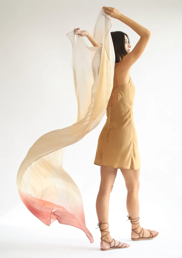 Sita Silk Sarong - Sunset Ombre