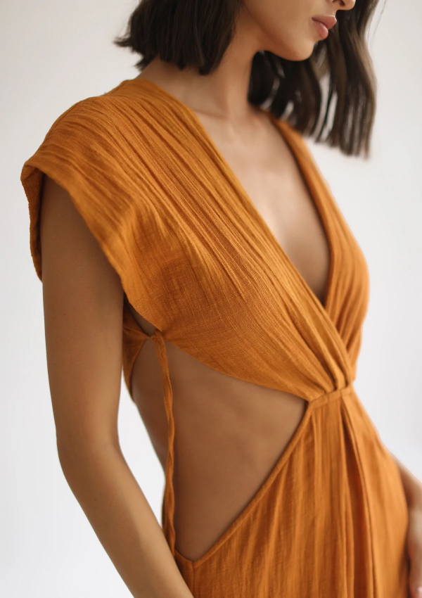 Cleo Dress - Inca Gold