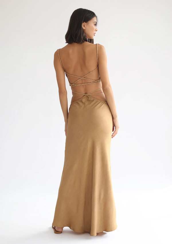 Yara Maxi Skirt - Golden Tan