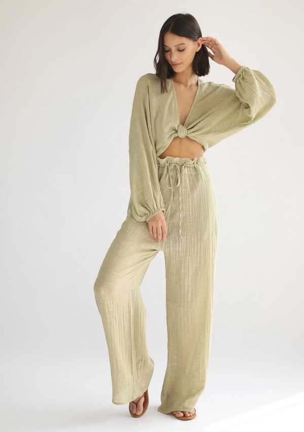 Ares Trouser Cotton - Pistachio