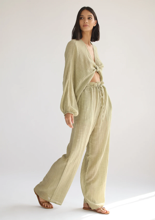 Ares Trouser Cotton - Pistachio