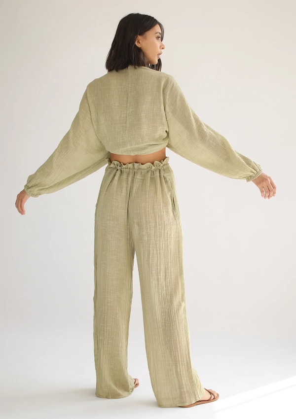 Ares Trouser Cotton - Pistachio